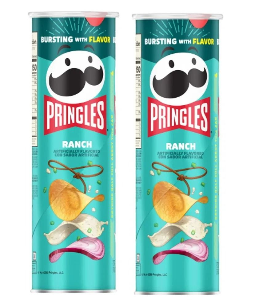 Картофельные чипсы Pringles Ranch, 2 шт по 110 г #1