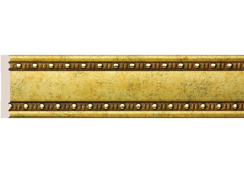 Бордюр 1200 мм. Набор 2шт. 9х60 Античное золото Cosca W60/G327 Молдинг  #1