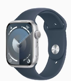 Apple Умные часы Смарт-часы Apple Watch Series 9 GPS 45mm Silver Aluminium Case with Storm Blue Sport #1