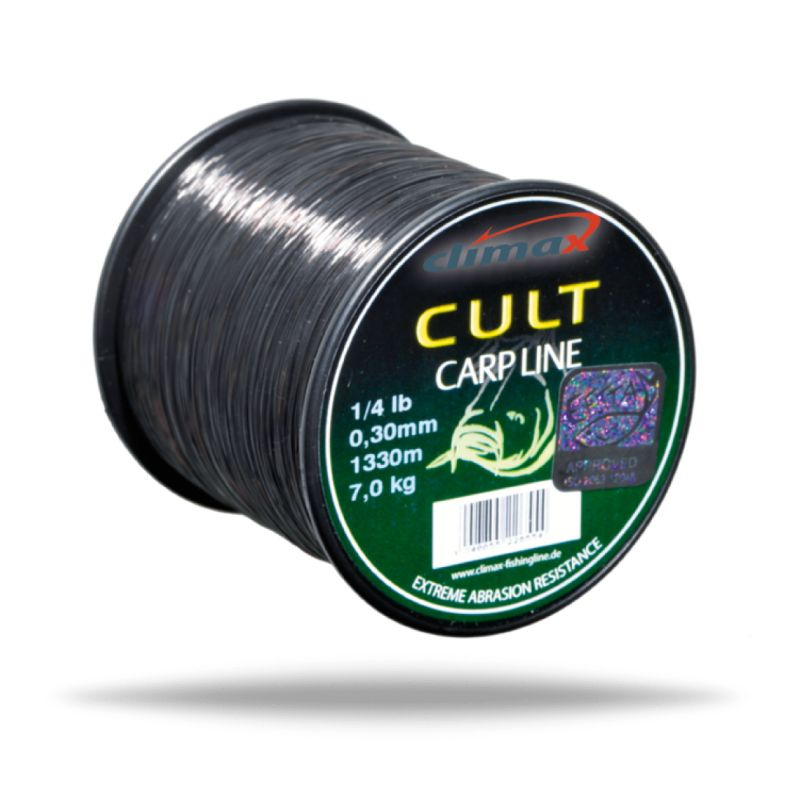 Леска CLIMAX CULT Carpline 0.30, 7kg, чёрная, 1/4 lbs 1330 m #1