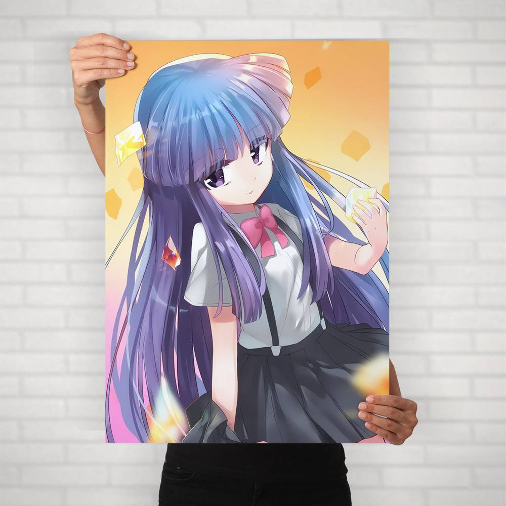 Плакат на стену для интерьера Когда плачут цикады (Хигураши - Рика Фуруде 3) - Постер по аниме формата #1