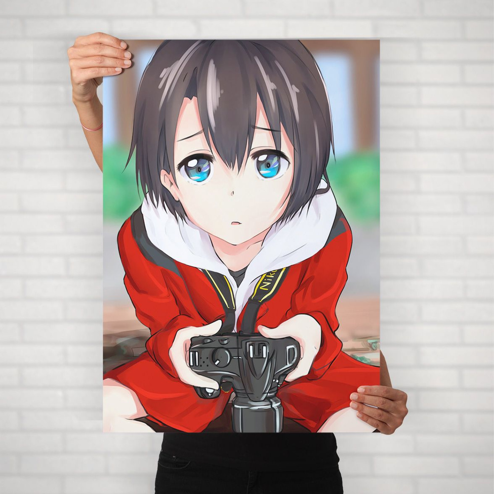 Плакат на стену для интерьера Макото Синкай (Форма голоса - Нишимия Юзуру 3) - Постер по аниме формата #1