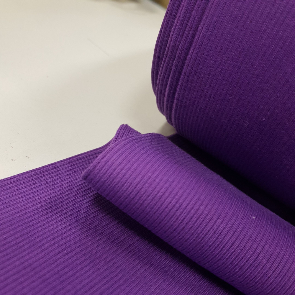 Трикотаж Кашкорсе цвет Фиолетовый, ширина 110 см (чулок ) отрез 30 см  #1