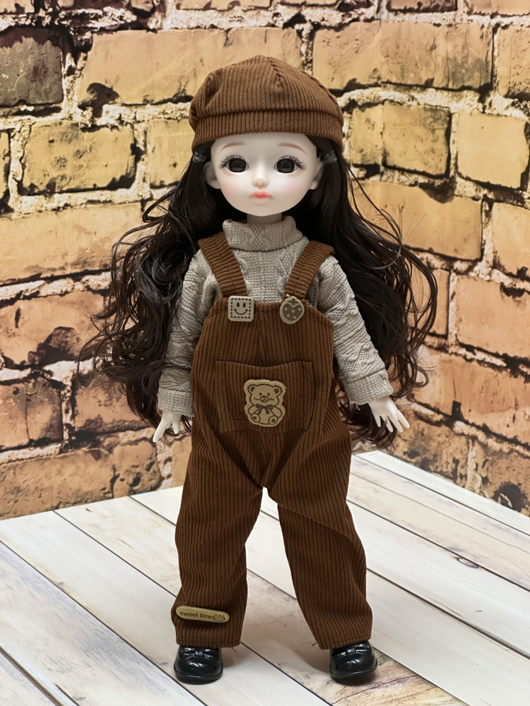 Кукла шарнирная 30 см с одеждой, / милашка с большими глазами, для девочки, Коллекционная / №12  #1