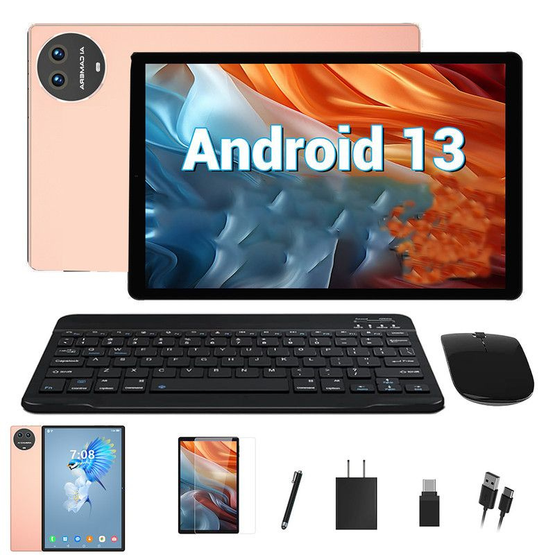 Планшет Планшет S19: Android 13, 10.1" Экран, 512 GB Память, 5G, GPS, Русский язык,2024 Рождественский #1