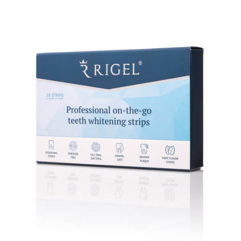Профессиональные полоски для отбеливания зубов Rigel Strips, 1 упаковка  #1