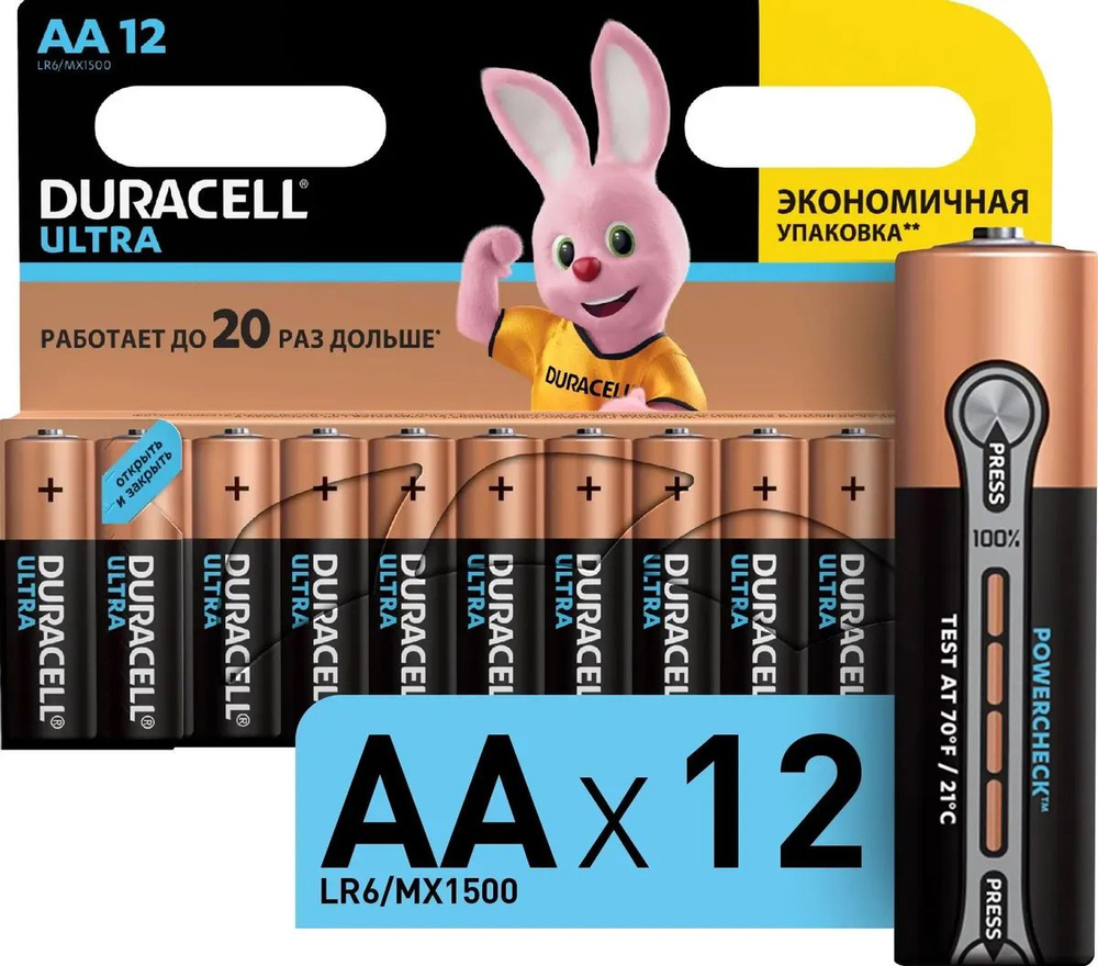 Duracell Батарейка AA, 12 шт #1