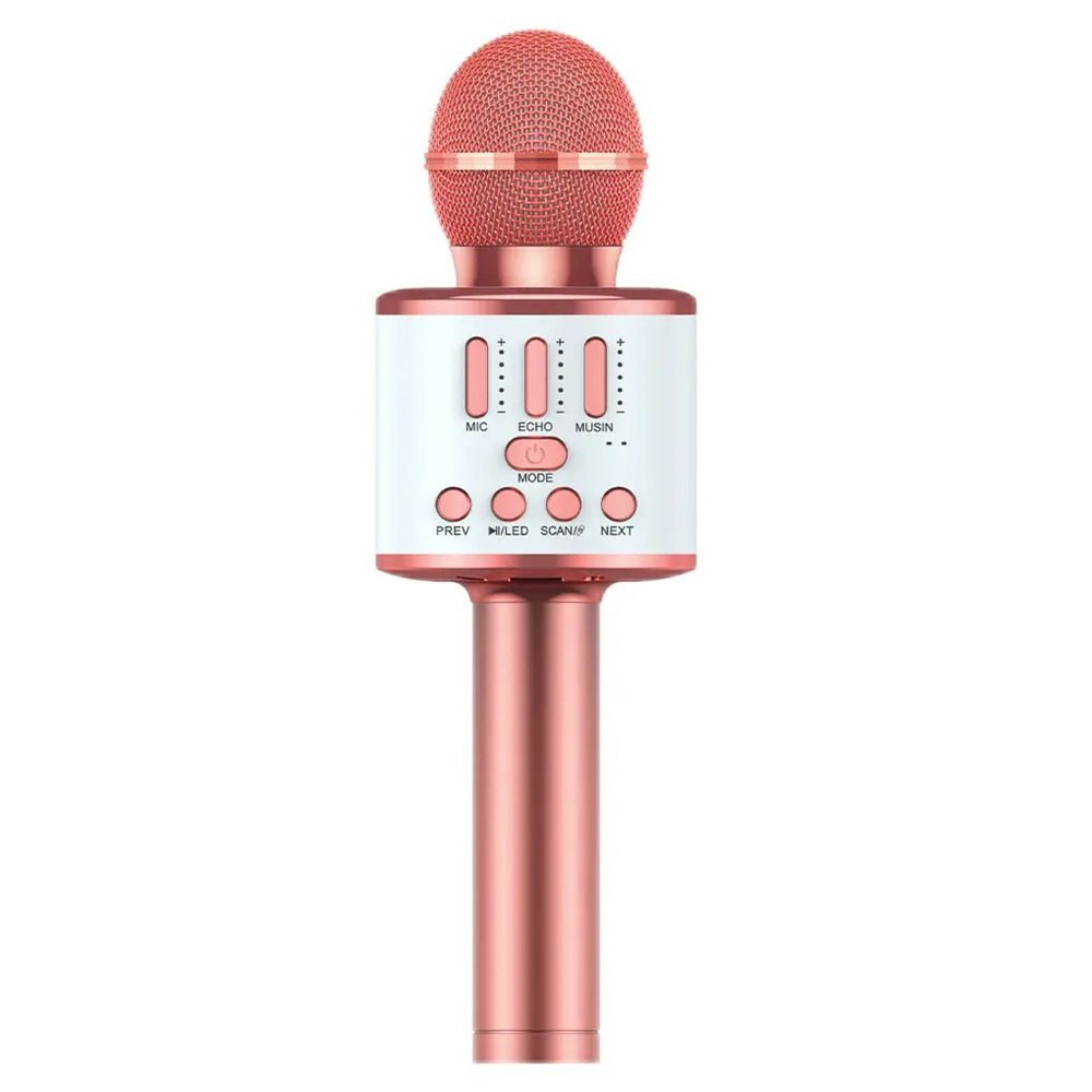 Беспроводной караоке микрофон Q88 розовый #1