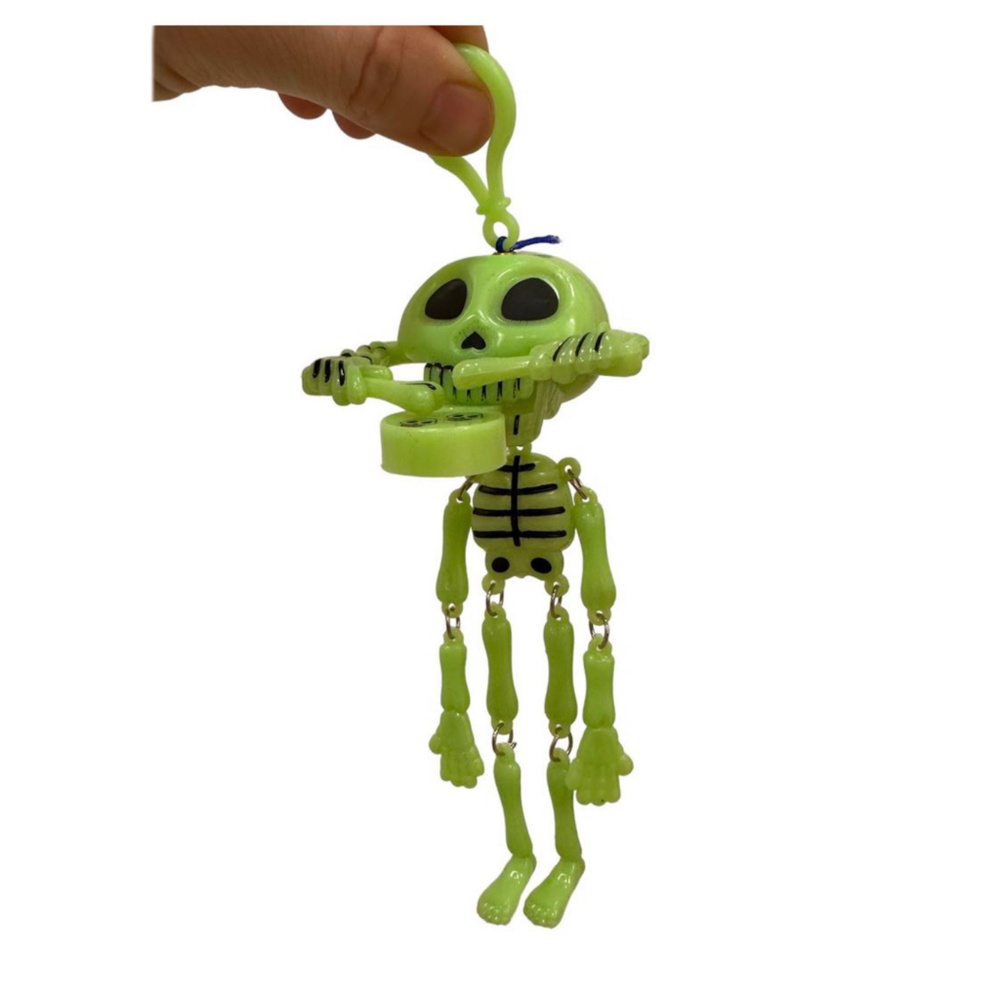 Заводная игрушка Скелет танцующий с барабаном #1