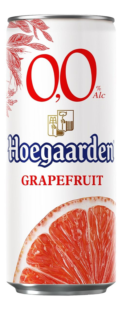 Напиток пивной Hoegaarden безалкогольный грейпфрут, 0.33л - 9 шт.  #1