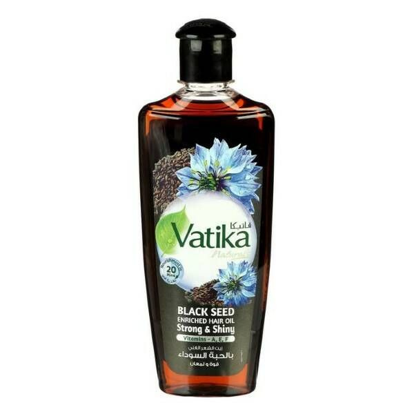 Vatika BLACK SEED Enriched Hair Oil, Dabur (Ватика ЧЕРНЫЙ ТМИН Масло для волос, сила и сияние, Дабур), #1