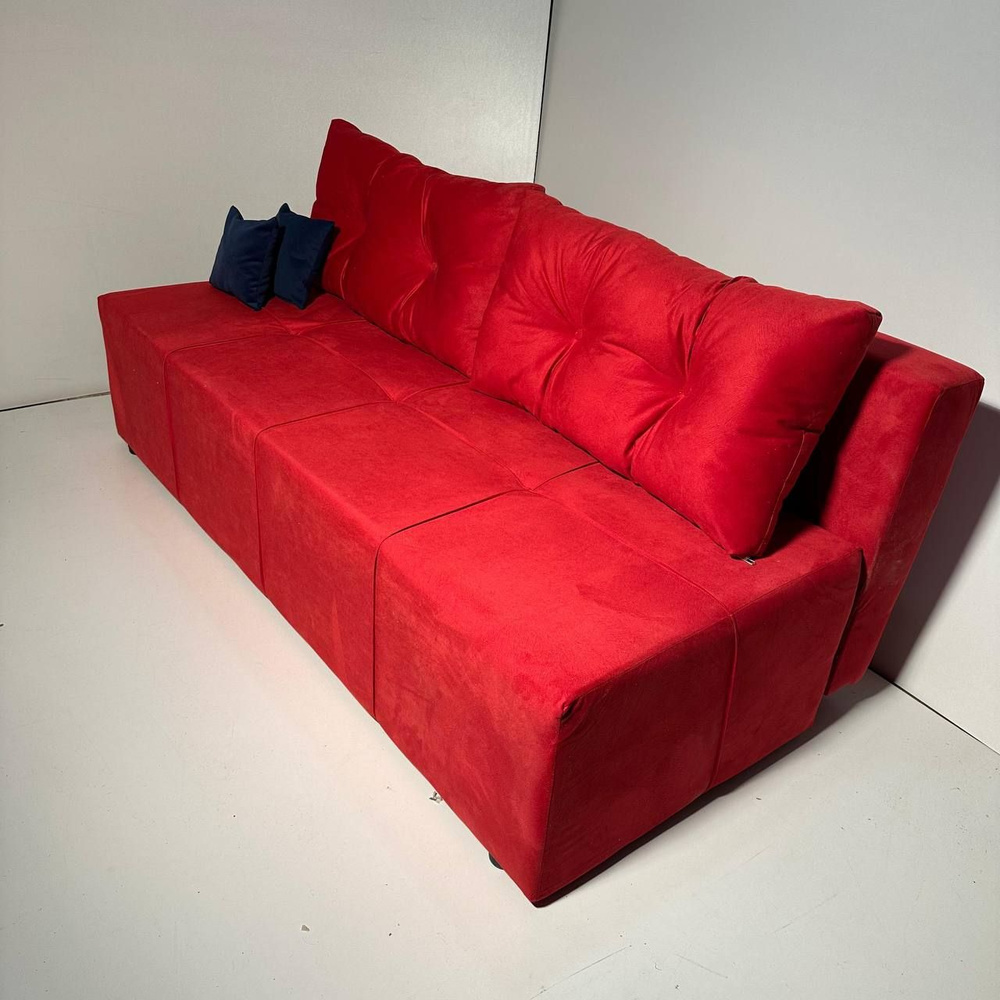 Диван-кровать Azeta 10, механизм Еврокнижка, 188х90х78 см,красный  #1