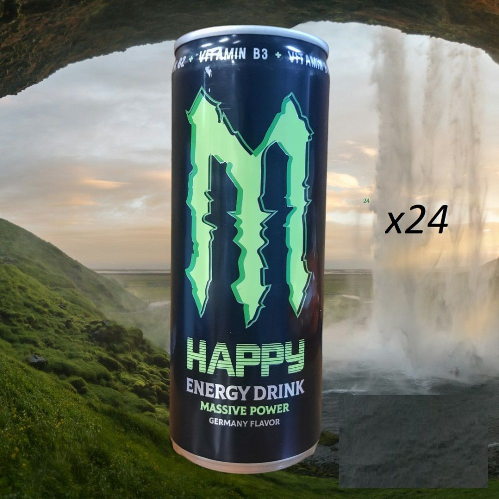 Энергетический напиток "Монстер" Monster Happy Energy (Афганистан) 0.25л х 24шт  #1