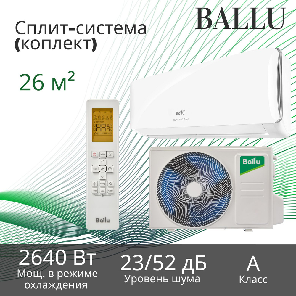 Сплит-систем Ballu (комплект) внутренний блок BSO/in-09HN8_22Y, внешний блок BSO/out-09HN8_22Y  #1