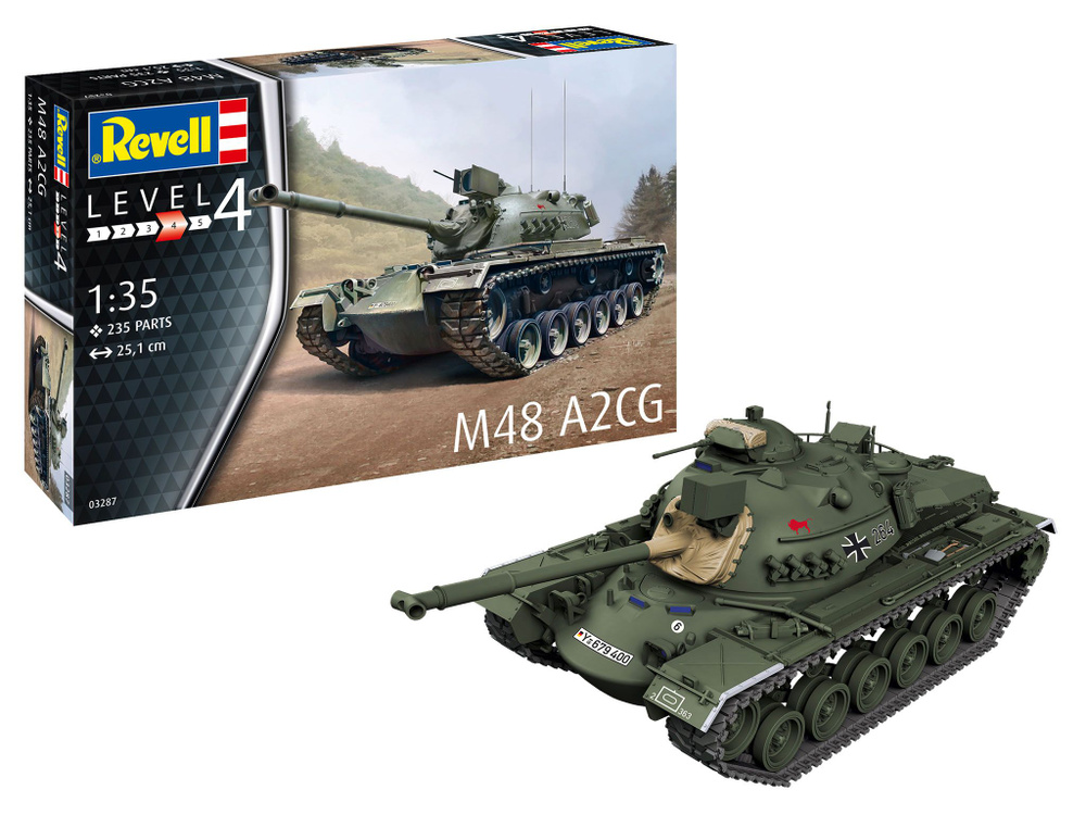 Набор для сборки Revell (Ревел) - Сборная модель Танк M48 A2CG #1