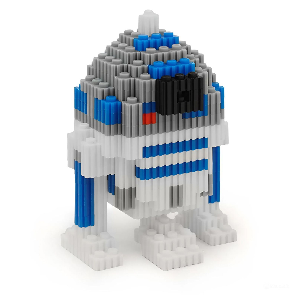 3D Конструктор MAGIC BLOCKS: R2D2 / Звёздные войны, фигурка из мини-блоков / 604 детали  #1