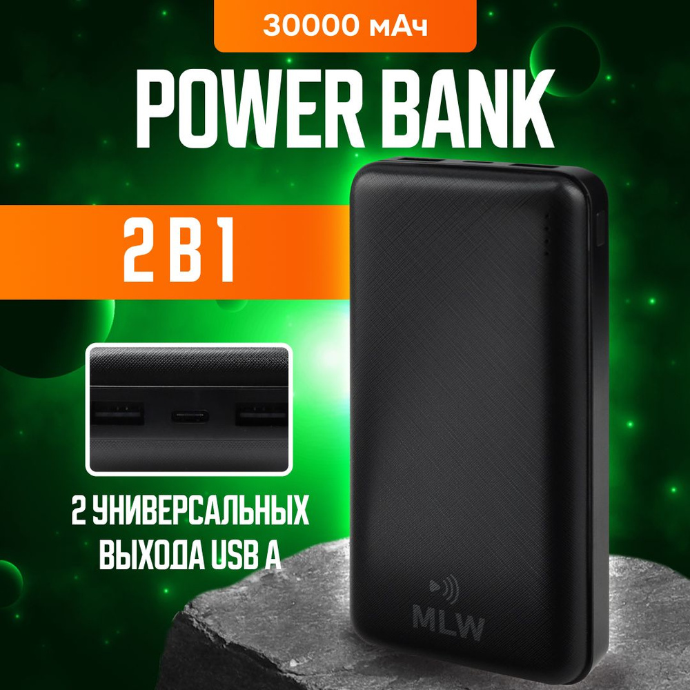 Повербанк (powerbank) MilWorks 20000 mah с быстрой зарядкой/внешний аккумулятор портативный, переносной, #1