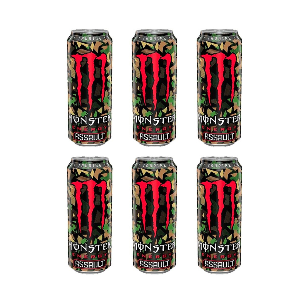 Энергетик Monster Energy Assault 6шт по 500мл из Европы #1