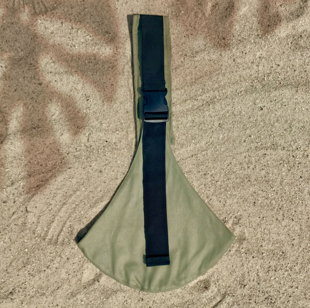 Стильная, функциональная сумка-переноска-слинг для детей до 3 лет, олива  #1