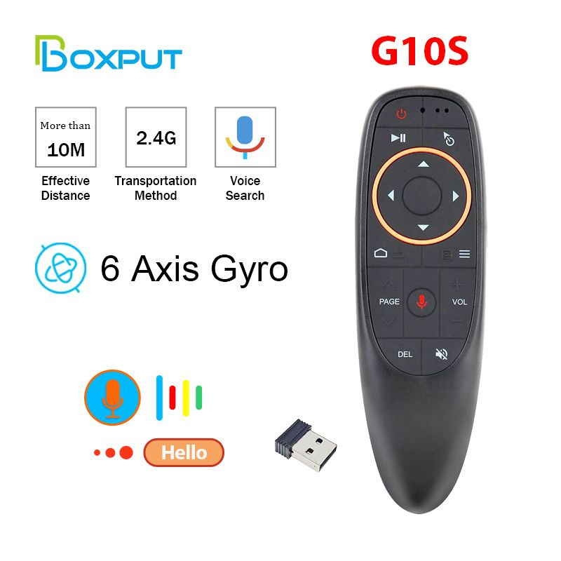 Универсальный пульт для телевизора BOXPUT смарт тв/ G10s/air mouse (2.4G,голосовое управление,Шестиосевой #1