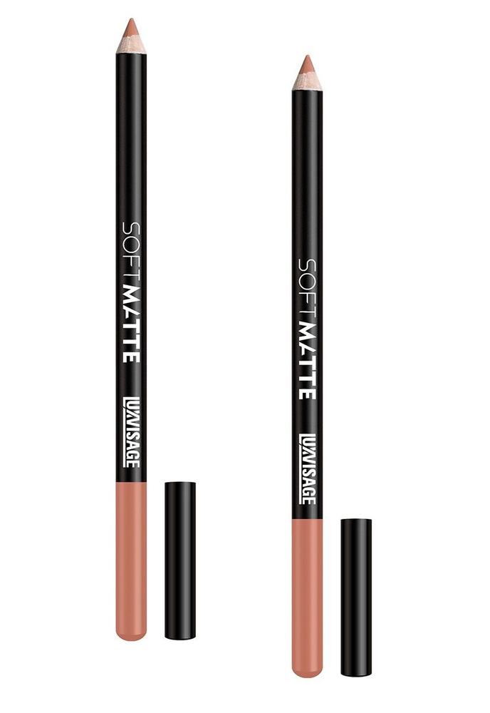 LuxVisage Карандаш для губ Тон 601 Pastel Nude Soft Matte. 2шт #1