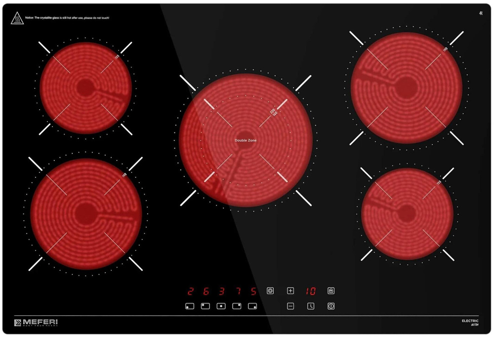 Варочная панель электрическая Meferi MEH755BK ULTRA #1
