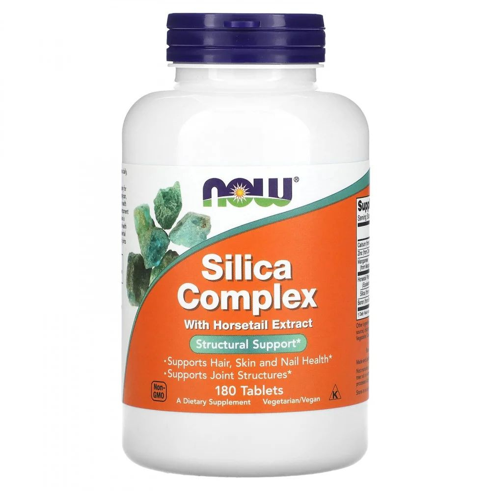 Кремниевый комплекс Now Foods Silica Complex with Horsetail Extract, 180 таблеток  #1