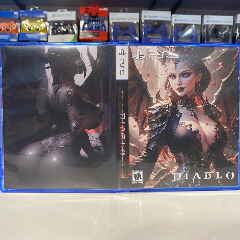 Игра "Diablo" PS5 - Кастомная обложка для диска #1