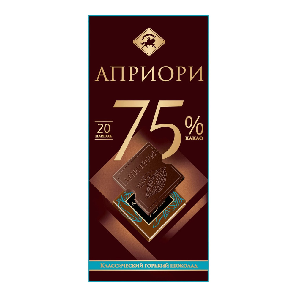 Шоколад Априори горький 75% 100 г #1