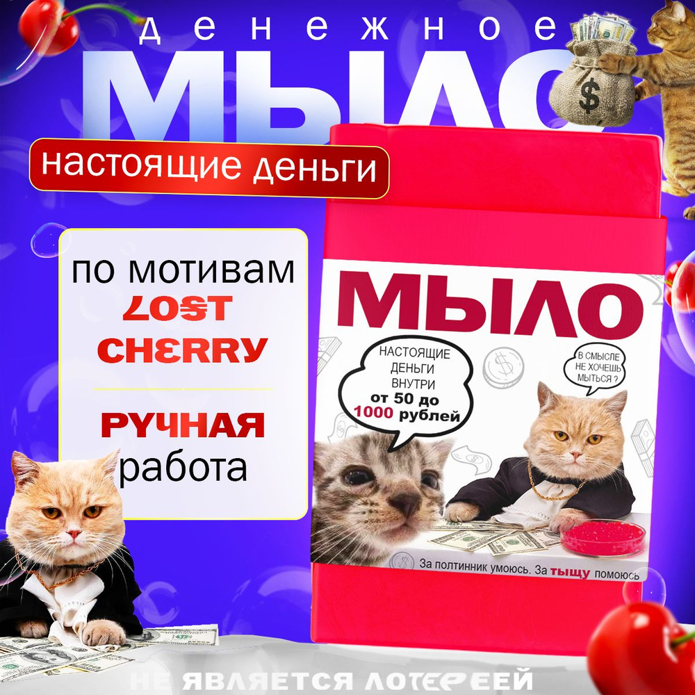 Денежное мыло с настоящими деньгами внутри #1