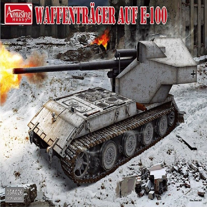 Amusing Hobby 1/35 35A026 Немецкий Waffentr ger на E-100 2019 Танки #1