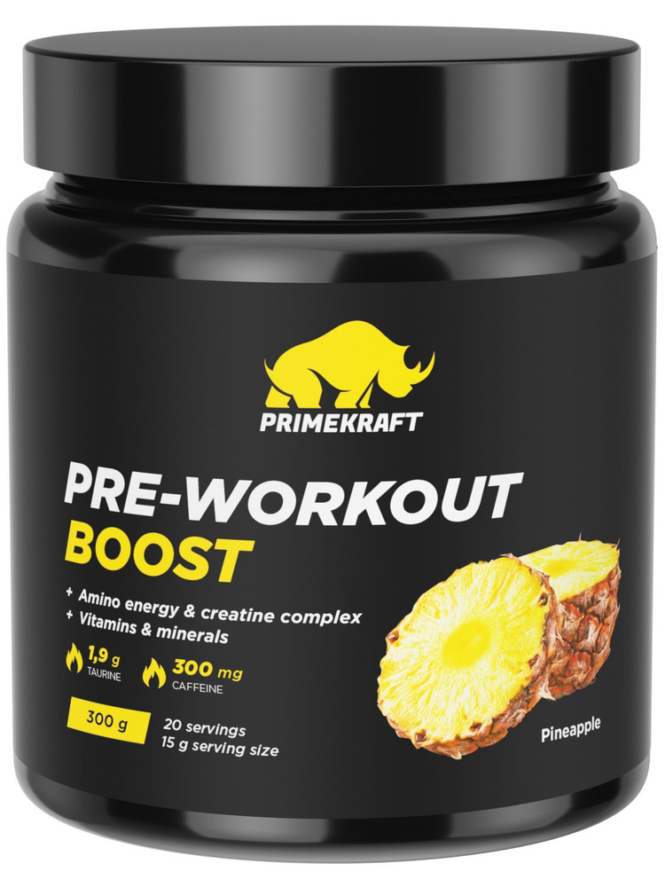 Предтреник Prime Kraft Pre-Workout Boost - 300 г, ананас #1