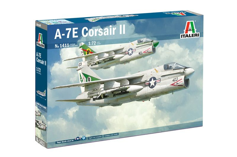 Самолет A-7E Corsair II Сборная модель Italeri 1411 1/72 #1