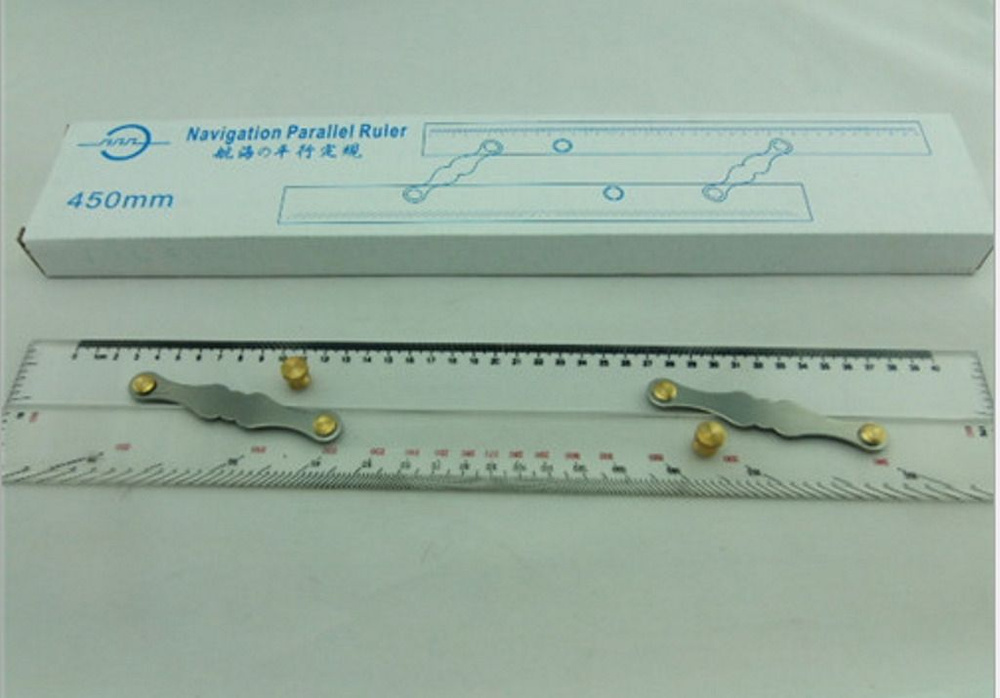 Линейка штурманская навигационная параллельная 450 мм #1