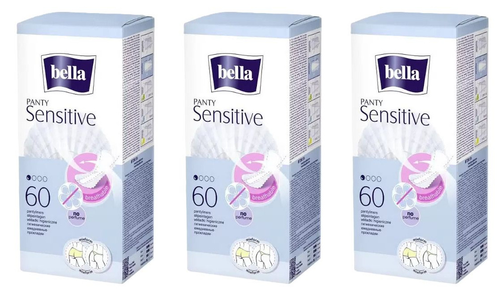 Bella Прокладки ежедневные Panty Sensitive, 60 шт, 3 уп #1