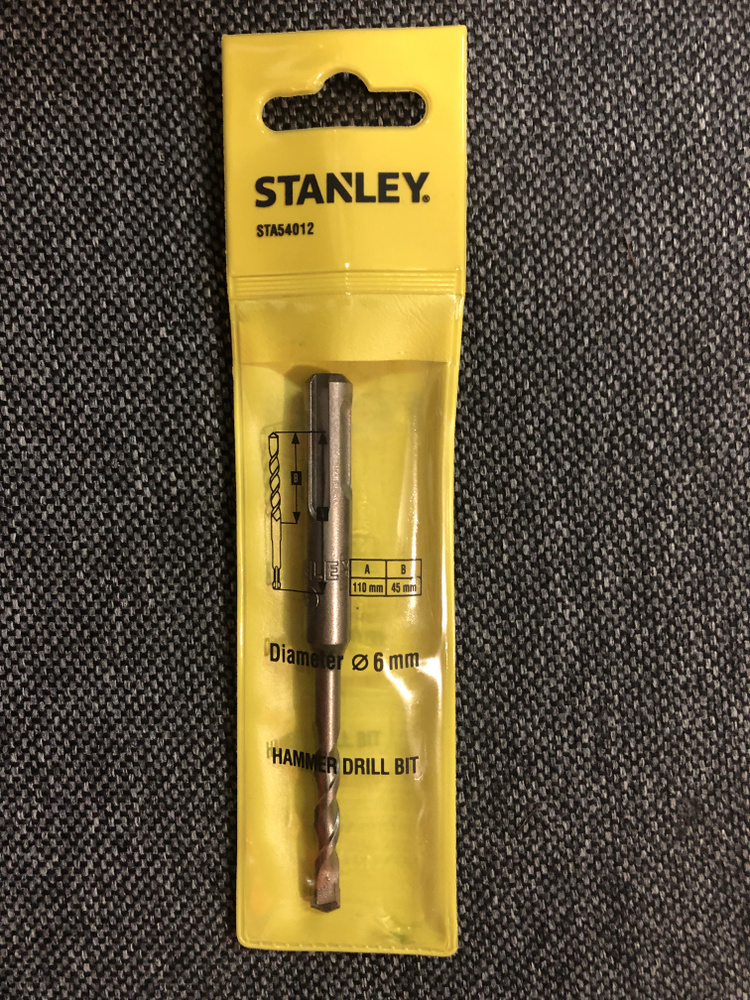 Бур для перфоратора Stanley STA54002 д. 5 мм, A110 мм, B45 мм #1