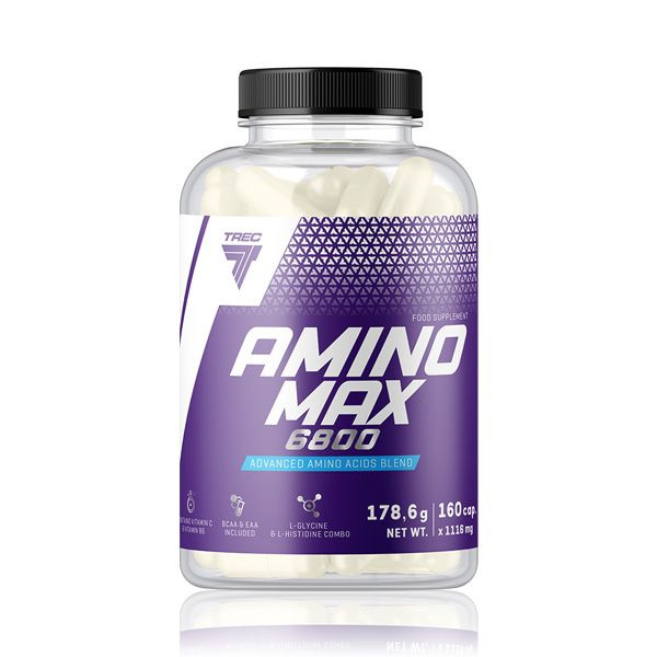 Аминокислотный комплекс Amino Max 6800, 160 капсул Trec Nutrition #1