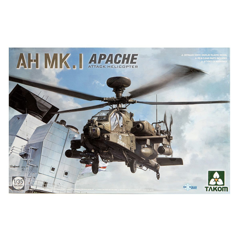 2604 Takom Британский ударный вертолет Apache AH Mk1 (1:35) #1