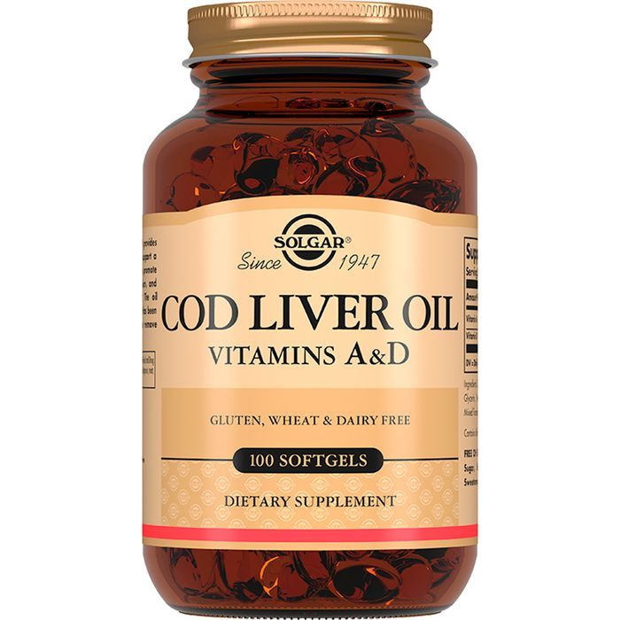 Solgar, Cod Liver Oil "Жир из печени норвежской трески", 100 капсул #1