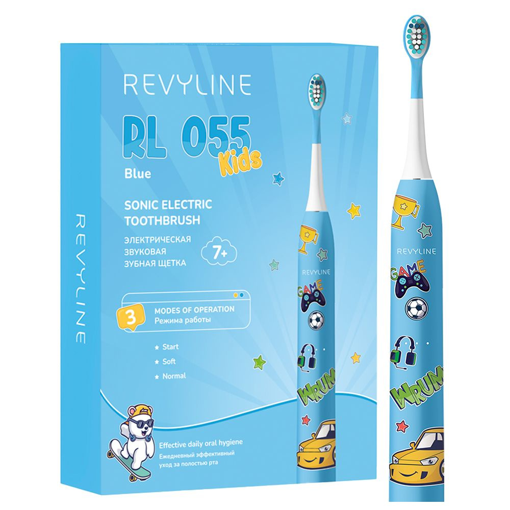 Электрическая зубная щетка Revyline RL 055 Kids, Light Blue #1