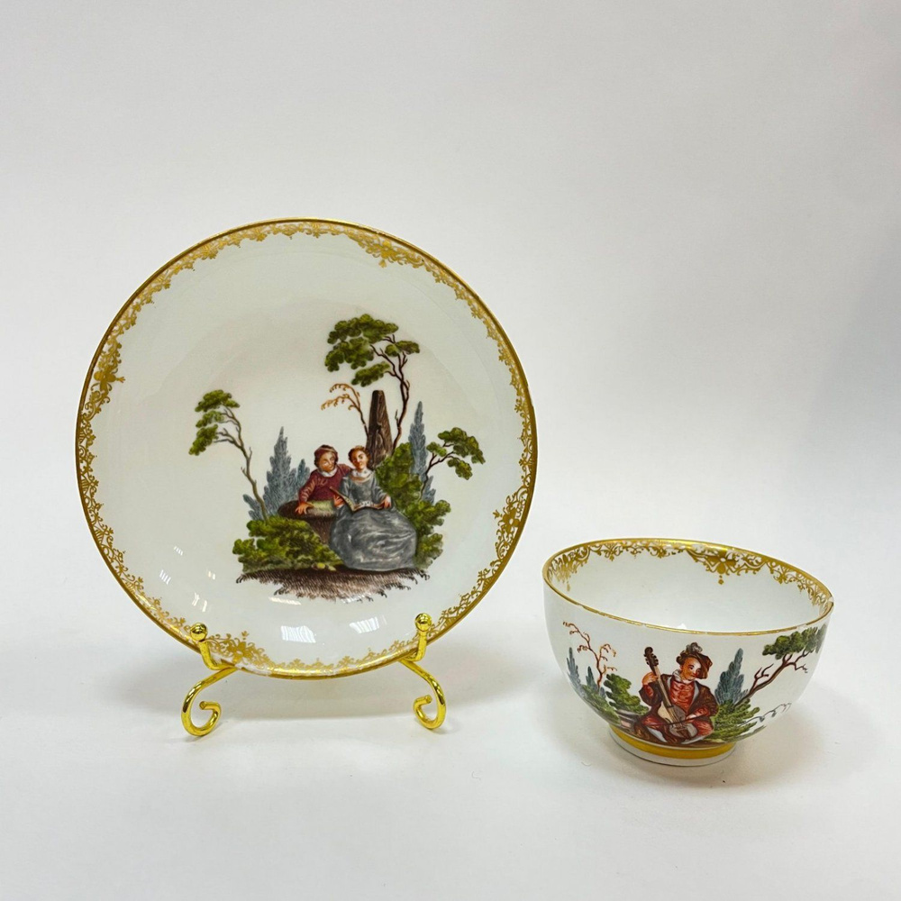 Пиала с блюдцем Meissen 1750-60 гг No.8006 #1