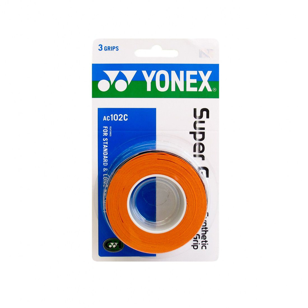 Обмотка для ручки Yonex Overgrip AC102C х3, Orange #1