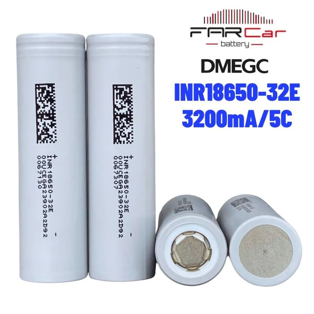 Аккумулятор DMEGC INR18650 4 шт литий-ионные 3.6V 3200 mAh 10A #1