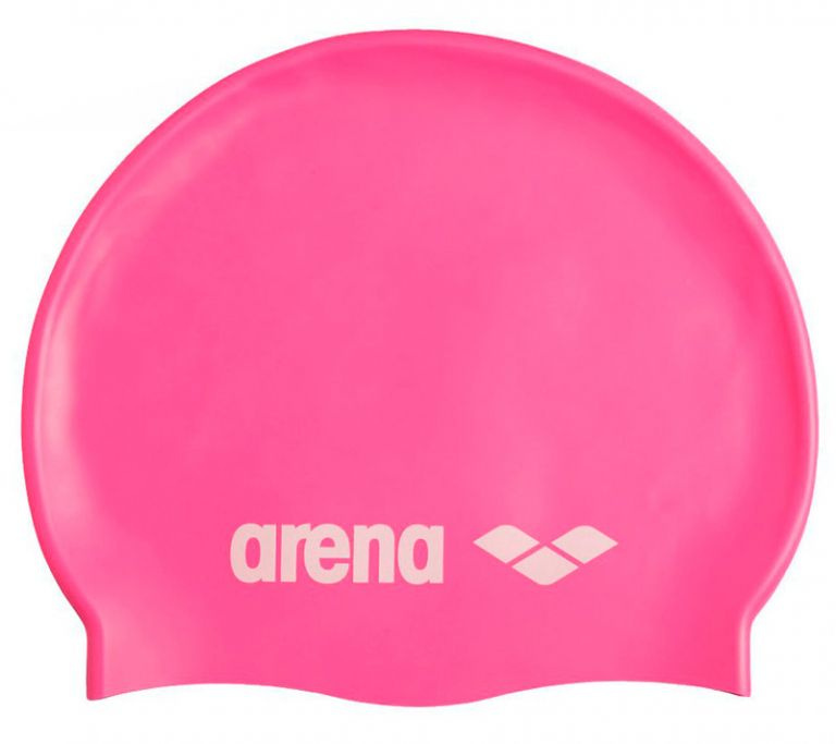 Шапочка для плавания Arena Classic Silicone, розовая #1