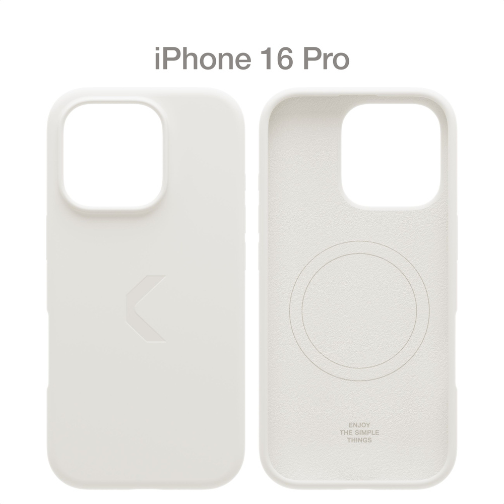 Силиконовый чехол COMMO Shield Case для Apple iPhone 16 Pro с поддержкой беспроводной зарядки, White #1