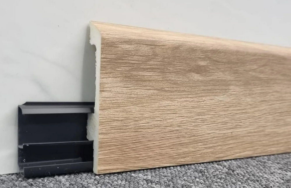 Плинтус напольный дюрополимер 80 мм WINART 2,0 м Quadro Байкал - купить ...