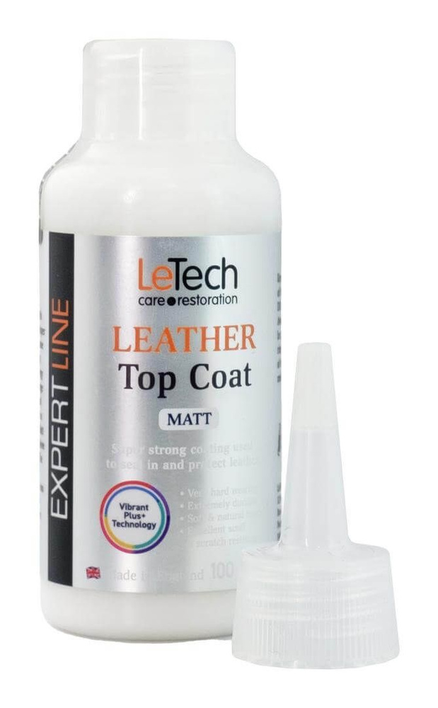 Защитный матовый лак для кожи после ремонта LeTech (Leather Top Coat) Matt 100ml  #1