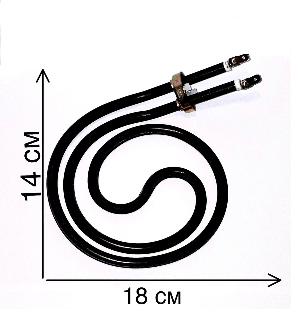 ТЭН для электроплит 1.0 кВт Россиянка с кольцом #1