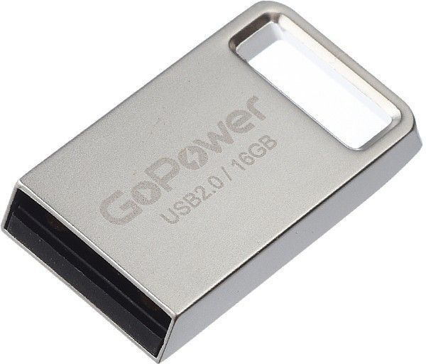 USB Flash накопитель 16Gb GoPower MINI Silver, 00-00027357 #1