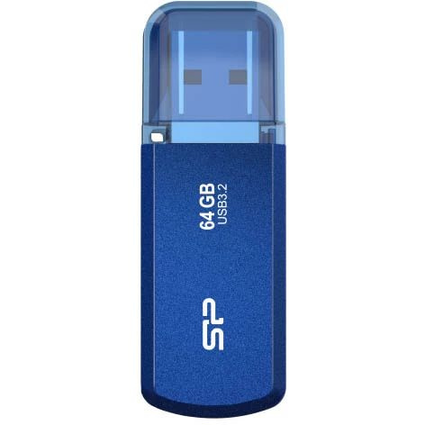 USB Flash накопитель 64Gb Silicon Power Helios 202 Blue (SP064GBUF3202V1B) #1